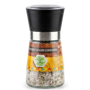 Condiment cu sare și rozmarin - Râșnită din sticlă - 150 g